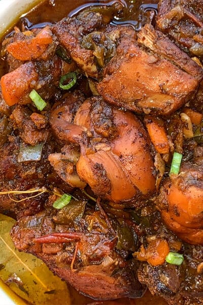 brown stew chicken recipe