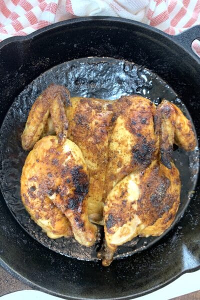roast butterflied chicken