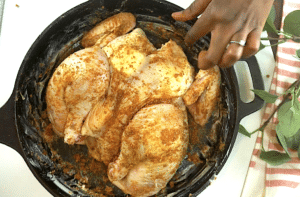 butterflied roast chicken