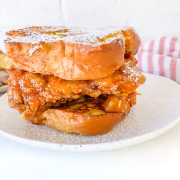 French toast fried chicken sandwich
