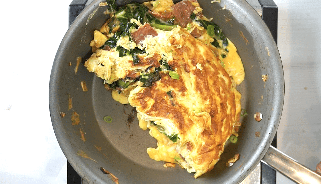 Southern Collard Greens Omelette Let's Eat Cuisine