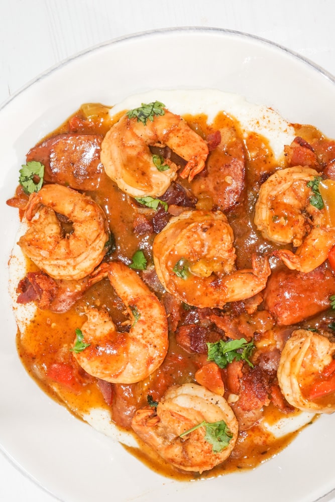 Southern Shrimp and Grits w/ Creole Sauce