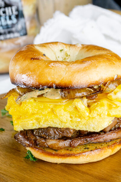 mc Donalds steak egg and cheese breakfast sandwich