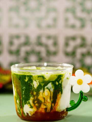 caramel apple matcha