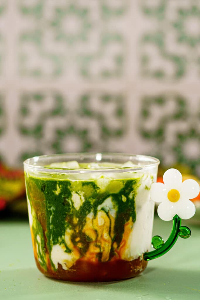 caramel apple matcha