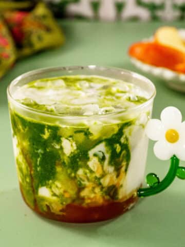 caramel apple matcha