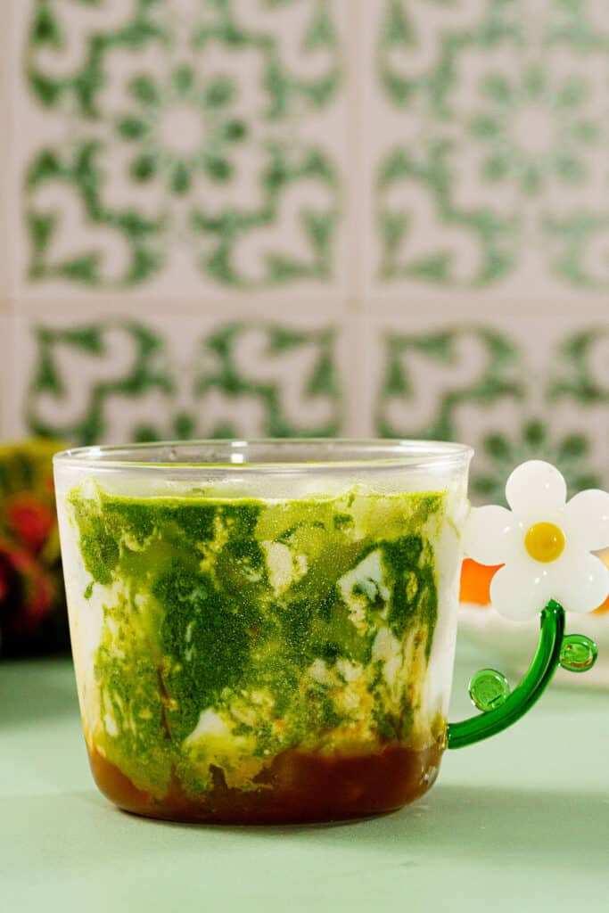 caramel apple matcha