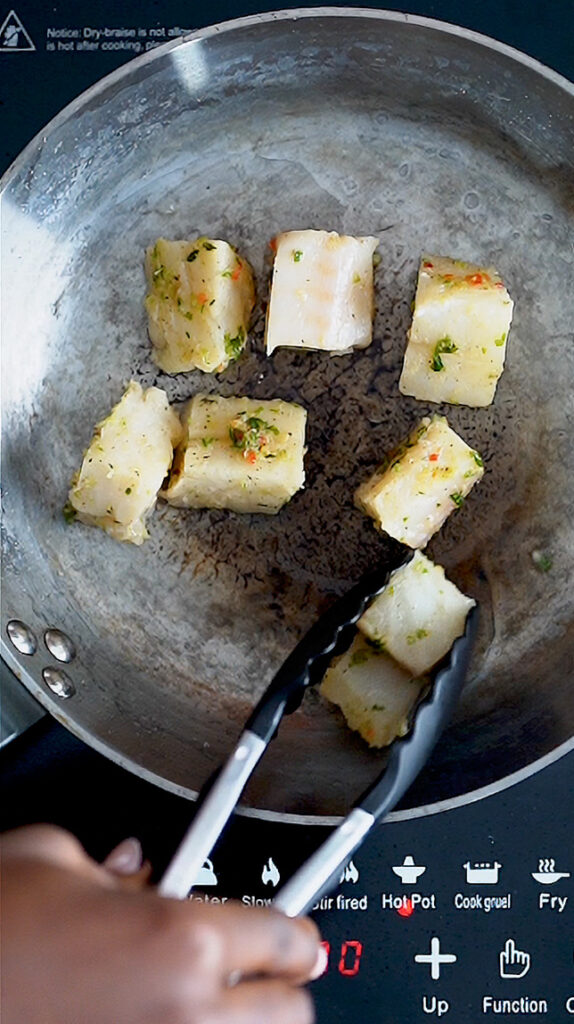pan fried cod fish