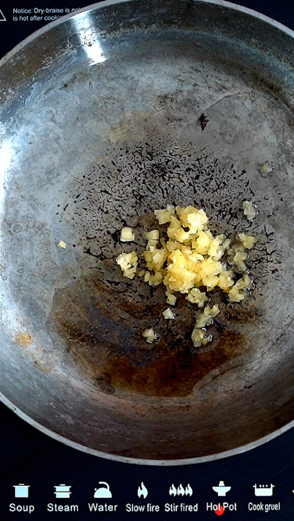 pan fried garlic